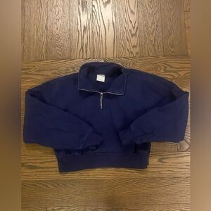 TNA Cozy AF Aritzia Cropped Quarter Zip